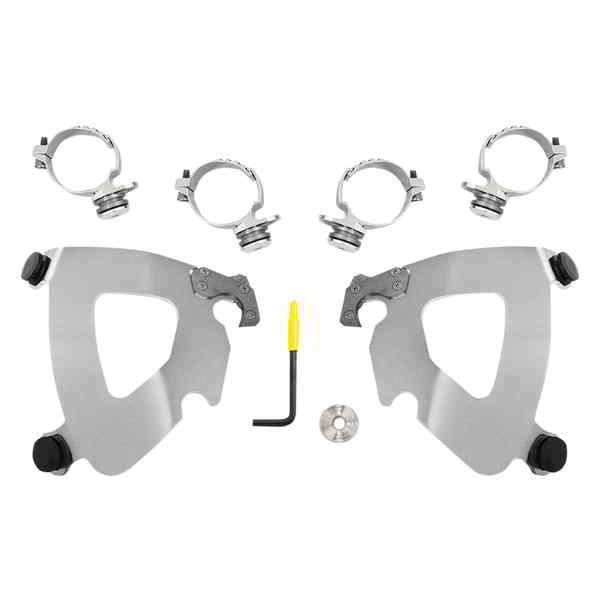取寄せ メンフィスシェードガントレットフェアリング メンフィスシェード Gauntlet Mounting Kit - Polished - FXDL '14-'17 MEK2014 23200178