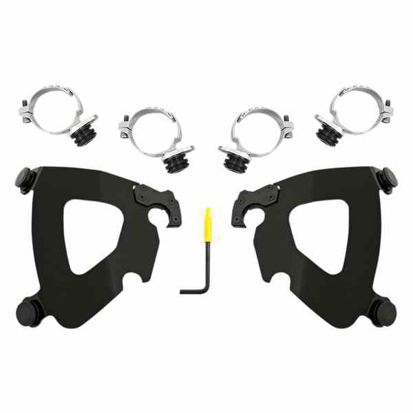 取寄せ メンフィスシェードガントレットフェアリング メンフィスシェード Gauntlet Mounting Kit - Black - FXLR MEB2033 23200207