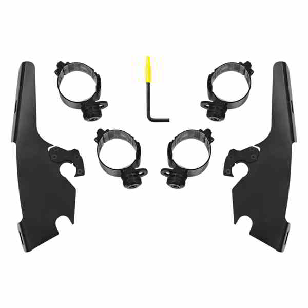 取寄せ ファット/スリム フロントガラス トリガー ロック コンプリート マウント キット メンフィスシェード Fats/Slim Mounting Kit - Black - FLFB MEB2046 23200230