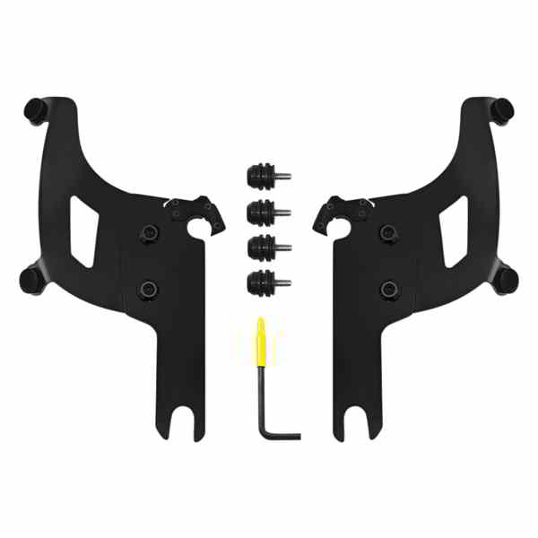 取寄せ ブレットフェアリング トリガーロック ハードウェア キット メンフィスシェード Bullet Mounting Kit - Black - FLHRS/XS MEB2042 23200243