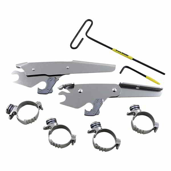 取寄せ バットウィング フェアリング トリガーロック取り付けキット メンフィスシェード Batwing - Mounting Kit - Polished - XL MEK2056 23200271