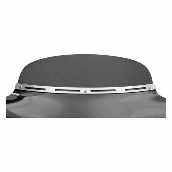 取寄せ バットウィングフェアリング、フロントガラス、デフレクター、アクセサリー メンフィスシェード Fairing Windshield Trim - Stainless Steel - Polished MEM0911 23500110