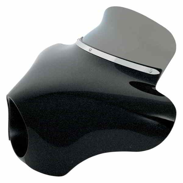 取寄せ バットウィングフェアリングスポイラーフロントガラス メンフィスシェード Batwing Spoiler Shield - 6.5 - Black MEP8541 23500135