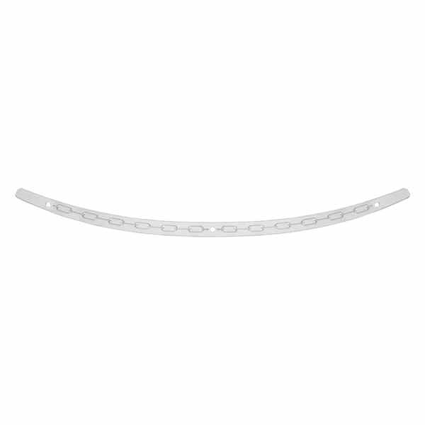 取寄せ ステンレス鋼のフロントガラストリム メンフィスシェード Windshield Trim - Polished - Chain - FLH '96-'13 MEM0944 23500361