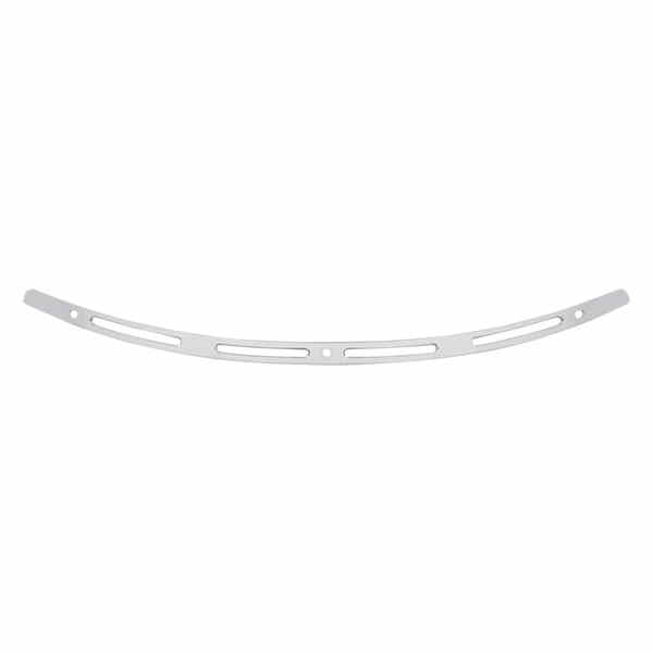 取寄せ ステンレス鋼のフロントガラストリム メンフィスシェード Windshield Trim - Polished - Slots - FLH '96-'13 MEM0945 23500363