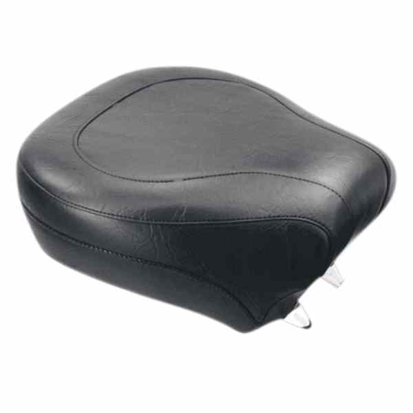 取寄せ ワイドスタイルのリアシート マスタング Wide Rear Seat - Smooth - Black - Softail '84-'99 75764 08020462