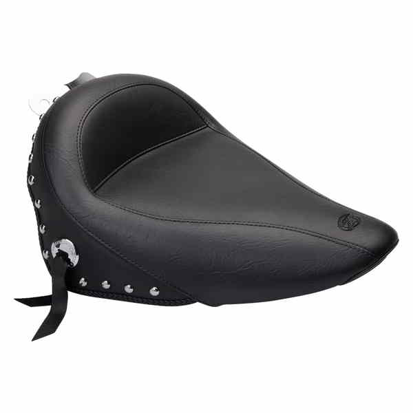 取寄せ スタッズ付きビニールソロシート マスタング Solo Studded Seat - FLST '08-'17 76174 08020478