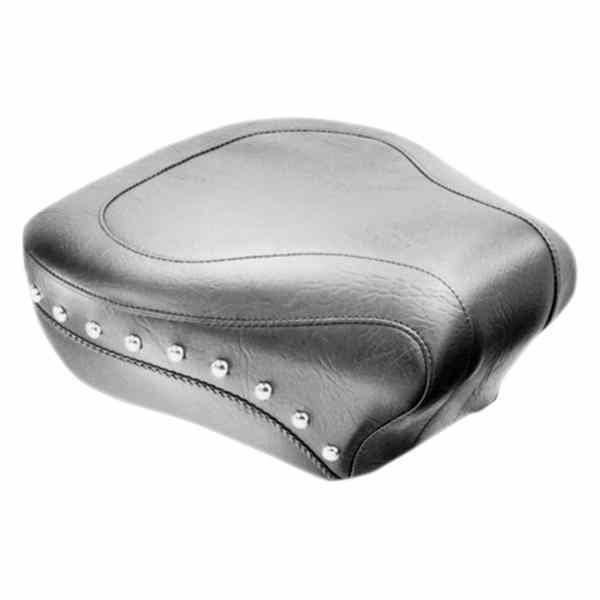 取寄せ ワイドスタイルのリアシート マスタング Wide Rear Seat - Studded - Black - FLST '00-'15 76180 08020484