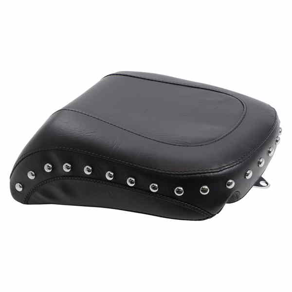取寄せ ワイドスタイルのリアシート マスタング Wide Rear Seat - Studded - Black - FLST '05-'17 76235 08020896