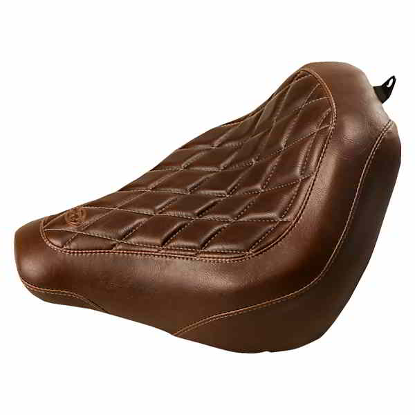 取寄せ トリッパーソロシート マスタング Seat - Wide Tripper? Solo - without Backrest - Diamond - Brown 83032 08021240
