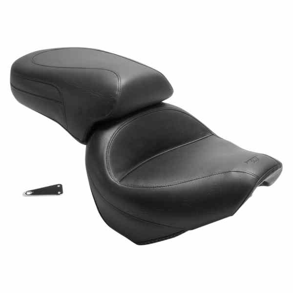 取寄せ ビンテージワイド2アップツーリングシート マスタング Seat - Vintage - Wide - Touring - Without Driver Backrest - One-Piece - Smooth - Black - XVS 75268 08100283