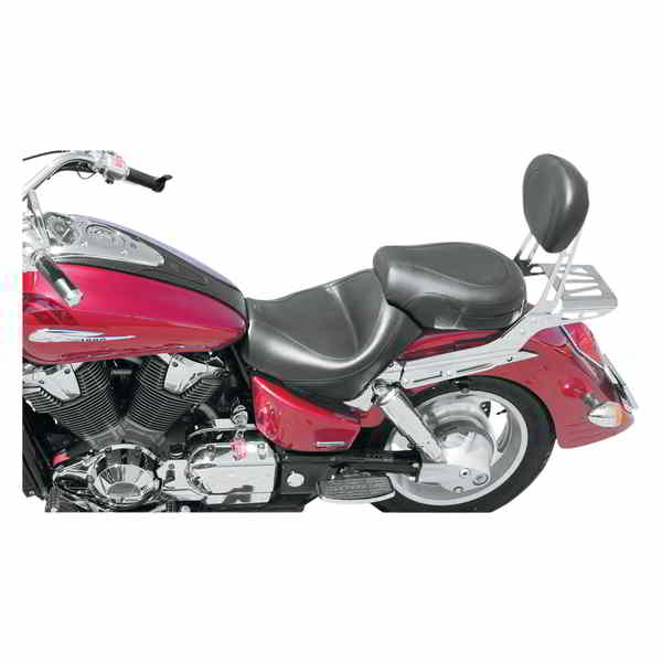 取寄せ ビンテージワイド2アップツーリングシート マスタング Seat - Vintage - Wide - Touring - Without Driver Backrest - Two-Piece - Smooth - Black 75921 08100490