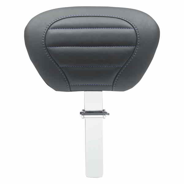 取寄せ デラックス ツーリング ドライバー バックレスト マスタング Deluxe Touring Removable Driver Backrest - Black W/Sky Blue Stitching 79012SB 08220494