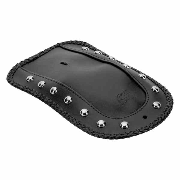 取寄せ ソロシート用のフェンダービブ - スタッズ マスタング Fender Bib - Studded Chrome - Solo Seat 78105 14050024