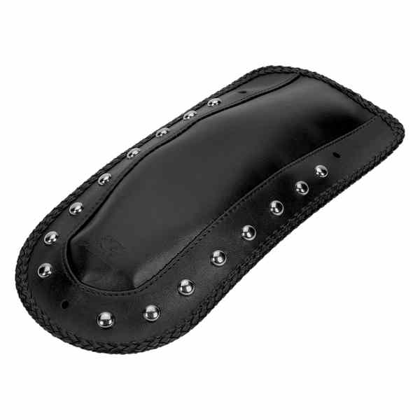 取寄せ ソロシート用のフェンダービブ - スタッズ マスタング Fender Bib - Studded Chrome - Solo Seat 78069 14050084