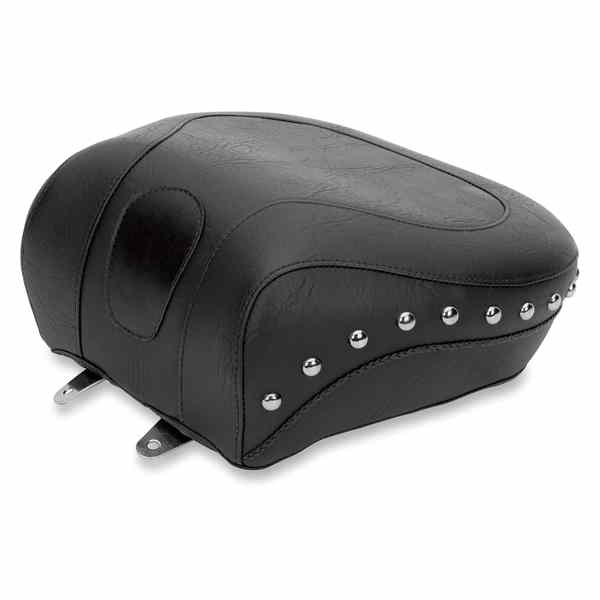 取寄せ ワイドスタイルのリアシート マスタング Wide Rear Seat - Studded - Black - Softail '84-'99 79114 DS900234
