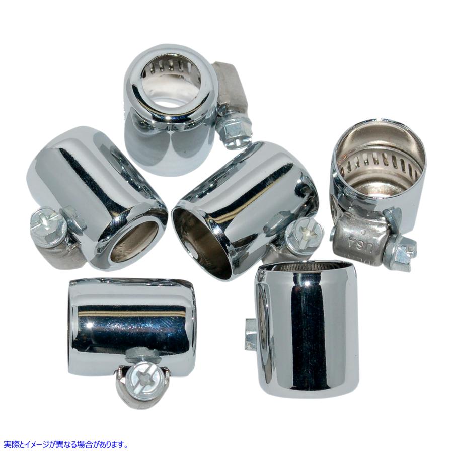 取寄せ 色付きホースクランプ ナムズ Hose Clamp - Chrome - 1/4-5/16 NHC-CH106 07060218