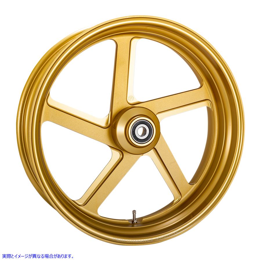 【並行輸入品】 パフォーマンスマシーン (PM) ホイール - プロアマ - デュアルディスク/ABS - フロント - Gold Ops - 18x5.50" 1204-7814R-PRO-SMG 02012372