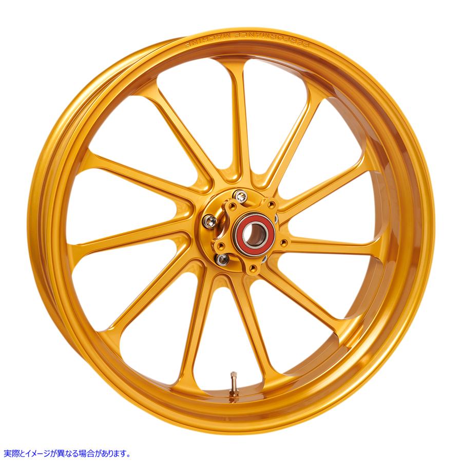 【並行輸入品】 パフォーマンスマシーン (PM) ホイール - アサルト - シングルディスク - リア - Gold Ops - 18インチx5.50インチ - ABSなし 1270-7814R-ASLAP-G 02022170
