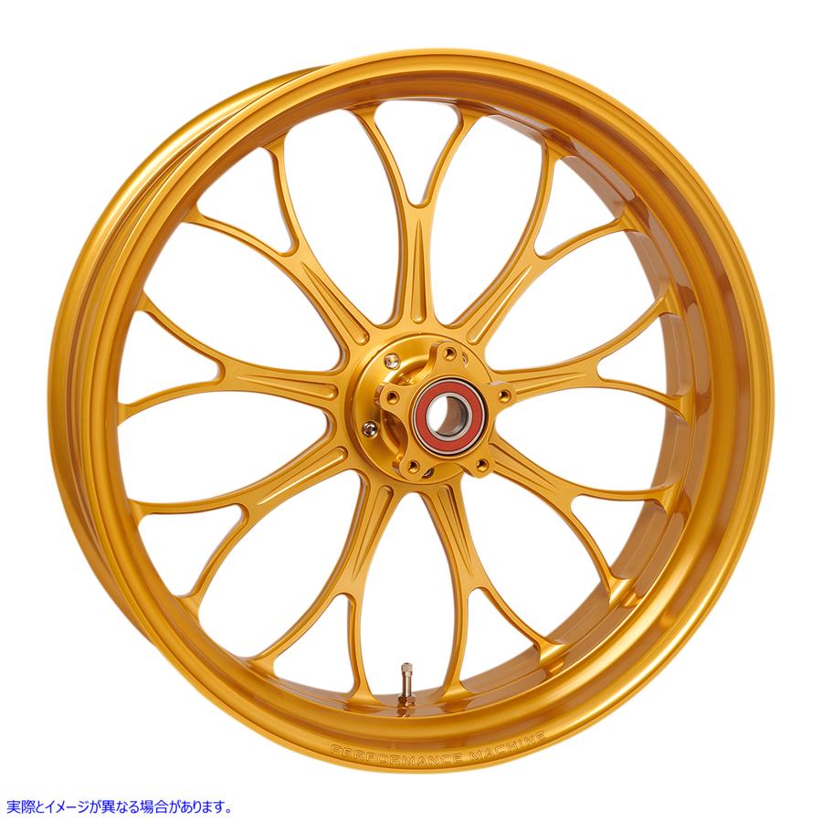 【並行輸入品】 パフォーマンスマシーン (PM) ホイール - Revolution - シングルディスク - リア - Gold Ops - 18x5.50" - ABS 1269-7814R-RVNAP-G 02022172