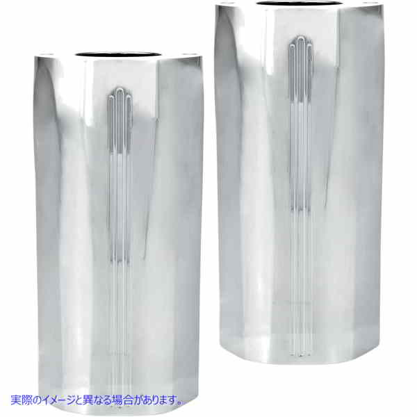 取寄せ フォークスライダーカバー - 技術 パフォーマンスマシーン (PM) Fork Slider Covers - Tech - Chrome 0208-2045-CH 04110056