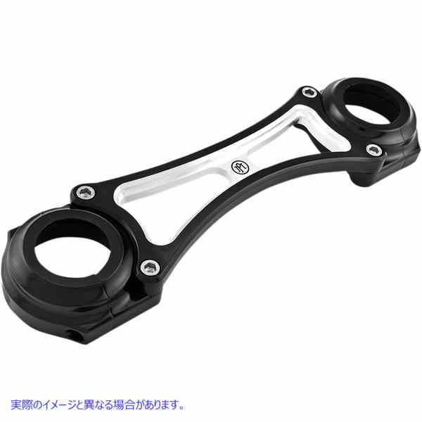 取寄せ ビレットアルミニウムフォークブレース - コントラストカット? パフォーマンスマシーン (PM) Fork Brace - Contrast Cut - 49 mm - '06-'17 FXD 0208-2124-BM 04150028
