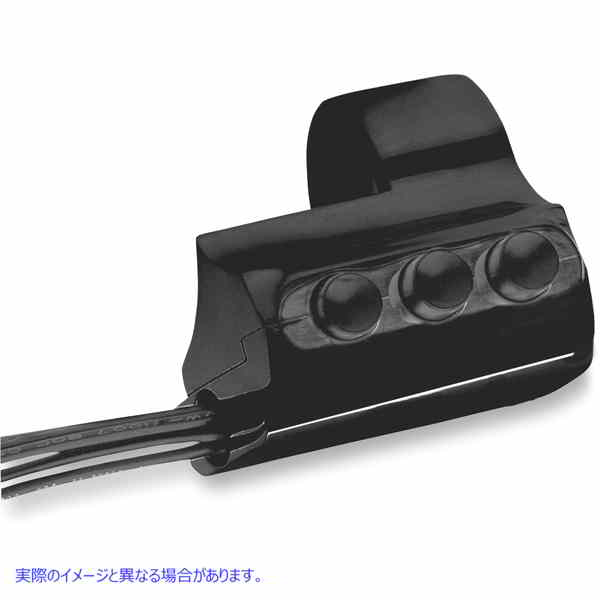 取寄せ 輪郭ビレットハンドルバースイッチ パフォーマンスマシーン (PM) Switch Assembly - Right Side - Three Button - Black 0062-2032-B 06160097