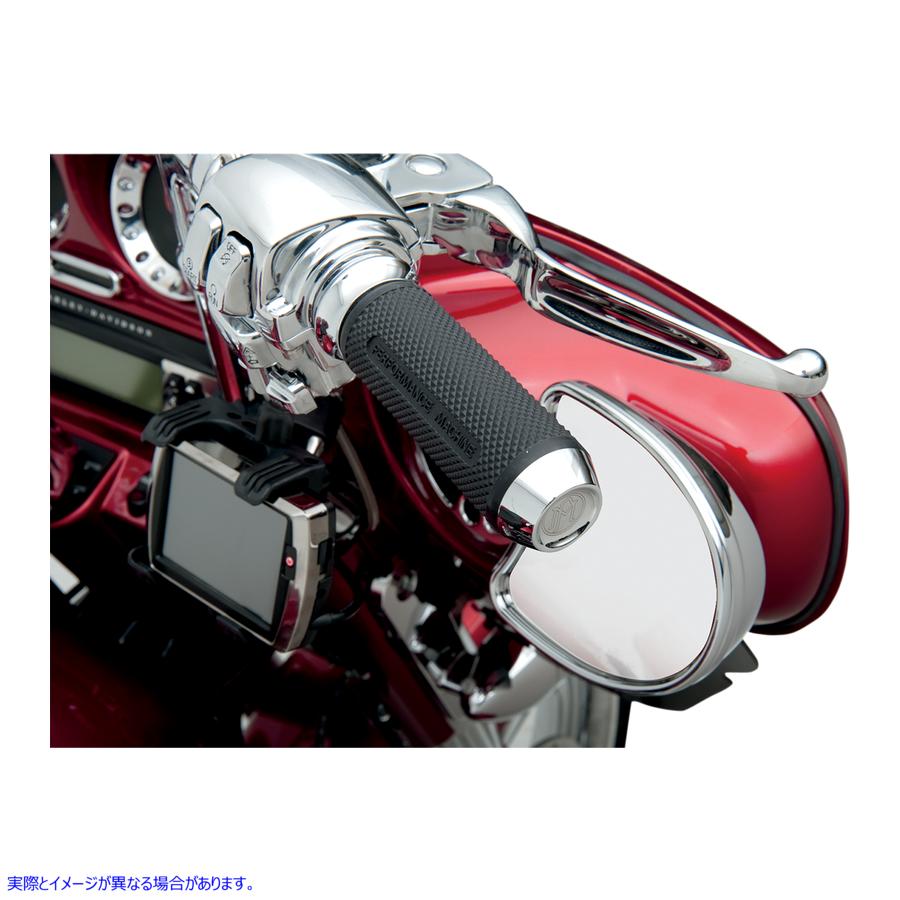 取寄せ エリートカスタムグリップ パフォーマンスマシーン (PM) Grips - Elite - TBW - Chrome 0063-2028-CH 06300954