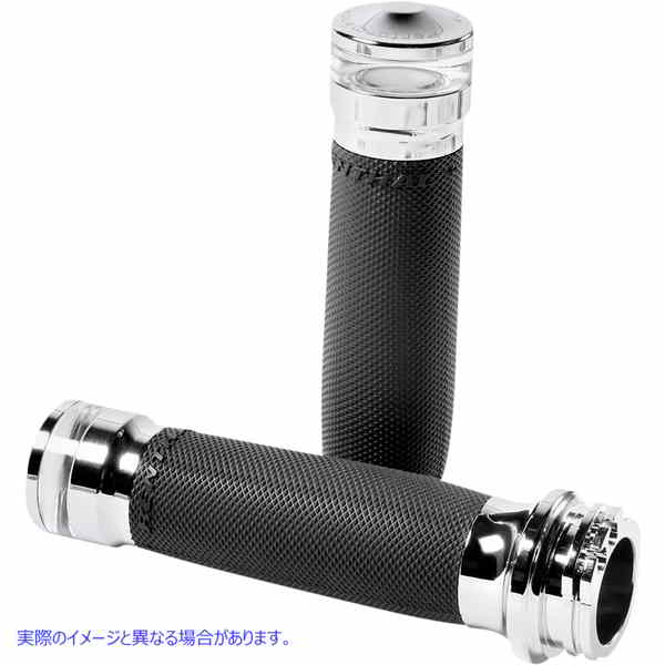 取寄せ ビジョンシリーズの輪郭LEDターンシグナルグリップ パフォーマンスマシーン (PM) Grips Contour - LED - Cable - Chrome 0063-2101M-CH 06302732