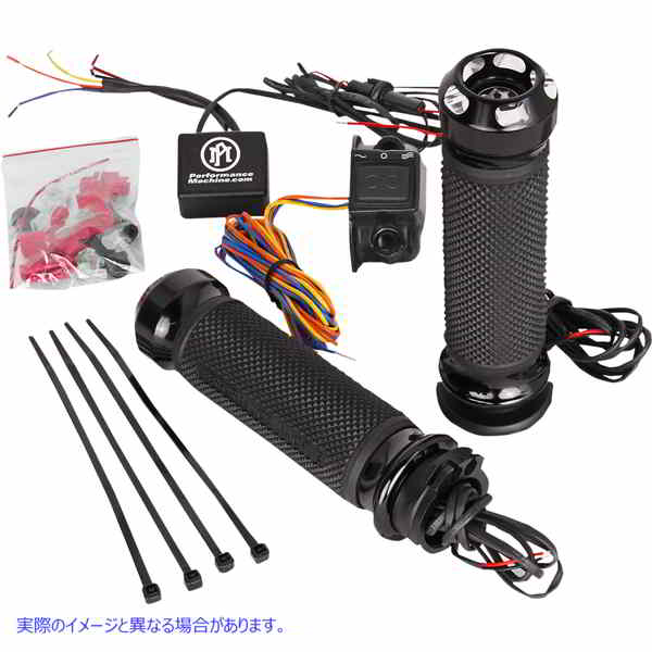 取寄せ 頂点加熱グリップ パフォーマンスマシーン (PM) Grips - Apex - Heated - Cable - Contrast Cut 0063-2092-BM 06310275