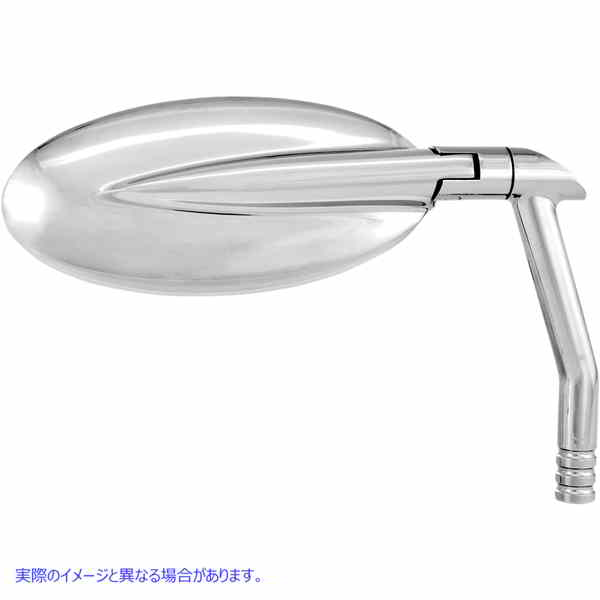 取寄せ ビジョンシリーズミラー パフォーマンスマシーン (PM) Vision Mirror - Oval - Chrome 0064-2029-CH 06400730