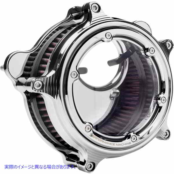 取寄せ ビジョンエアクリーナー パフォーマンスマシーン (PM) Vision Air Cleaner - Chrome - M8 0206-2156-CH 10102741