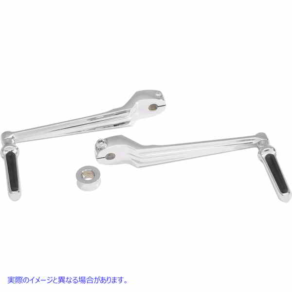 取寄せ 輪郭シフトレバーとスペーサー パフォーマンスマシーン (PM) Heel/Toe Shift Lever - FLHT - Chrome 0034-1081-CH 16020405