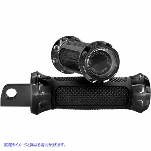 取寄せ オーバードライブフットペグ パフォーマンスマシーン (PM) Over Drive Footpeg - Black 0035-1158-B 16201460