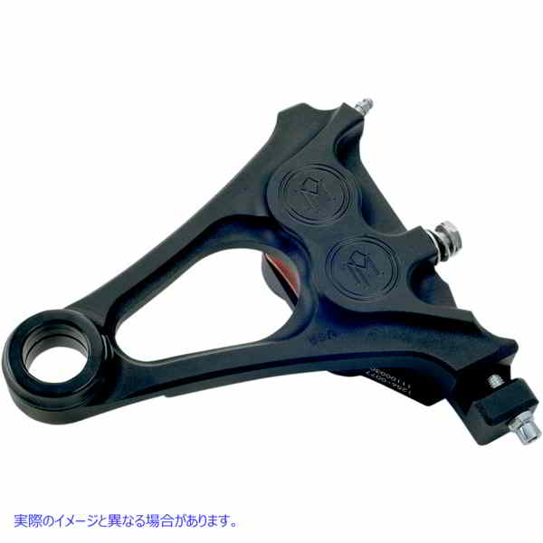 取寄せ 4ピストンディファレンシャルボアキャリパー パフォーマンスマシーン (PM) 4-Piston Caliper - Rear - Black Ops? - 08-14 Softail 1256-0077-SMB 17010453