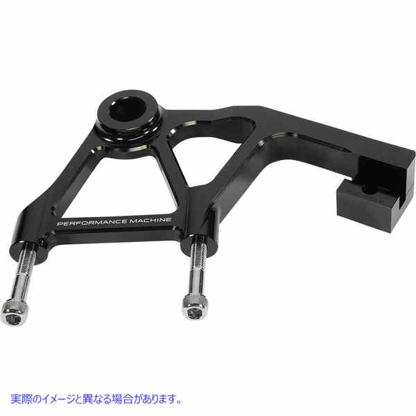 取寄せ ラジアルマウントキャリパーブラケット パフォーマンスマシーン (PM) Rear Radial Mount Caliper Bracket - Anodized Black 0023-1828AGNM-A-B 17010709