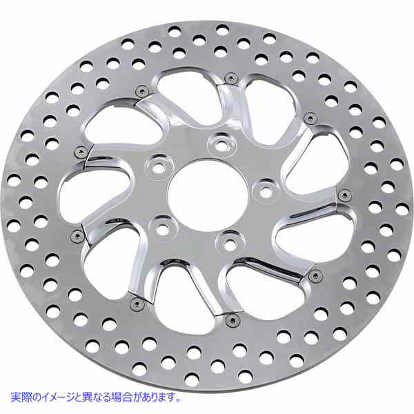 取寄せ ツーピースブレーキローター パフォーマンスマシーン (PM) Brake Rotor - 11.5 - Torque - Chrome 0133-1522TORRS-CH 17101603