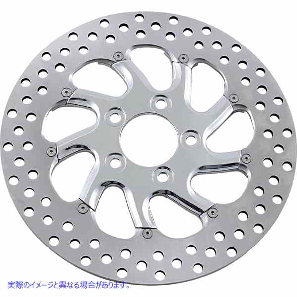 取寄せ ツーピースブレーキローター パフォーマンスマシーン (PM) Brake Rotor - 11.5 - Torque - Chrome 0133-1523TORRS-CH 17101604