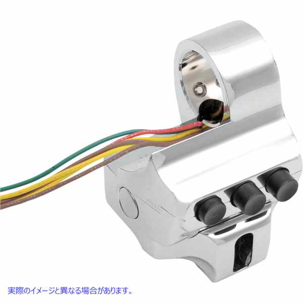 取寄せ コントロールスイッチハウジング - ブレーキスイッチハウジング パフォーマンスマシーン (PM) Switch Housing - Right Side - Brake - Four Button - Chrome 0062-2040-CH 21060195