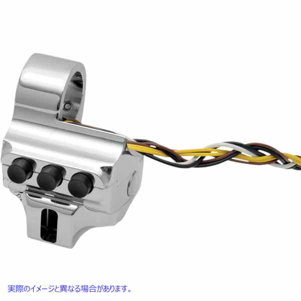 取寄せ コントロールスイッチハウジング - 油圧クラッチスイッチハウジング パフォーマンスマシーン (PM) Switch Housing - Left Side - Hydraulic Clutch - Four Button - Chrome 0062-2041-CH 21060197