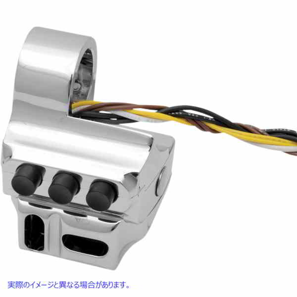 取寄せ コントロールスイッチハウジング - 油圧クラッチスイッチハウジング パフォーマンスマシーン (PM) Switch Housing - Left Side - Hydraulic Clutch - Five Button - Chrome 0062-2043-CH 21060201