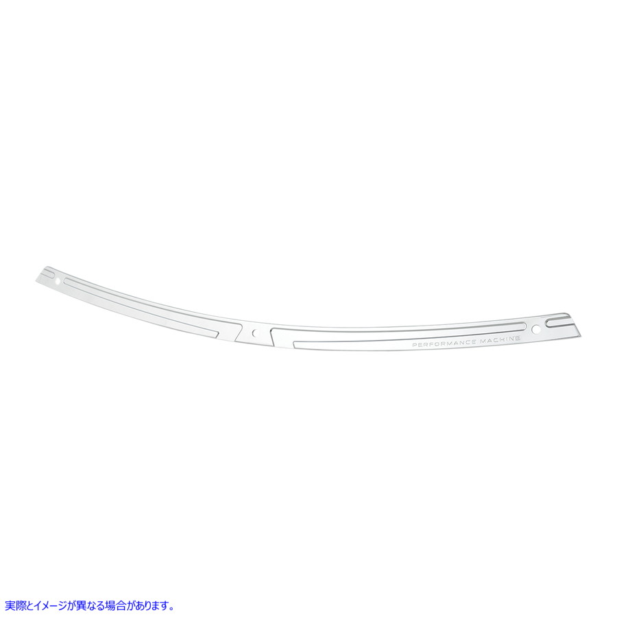 取寄せ フロントガラストリム - ホタテ パフォーマンスマシーン (PM) Windshield Trim - Scallop - Chrome 0209-2015SCA-CH 23500210