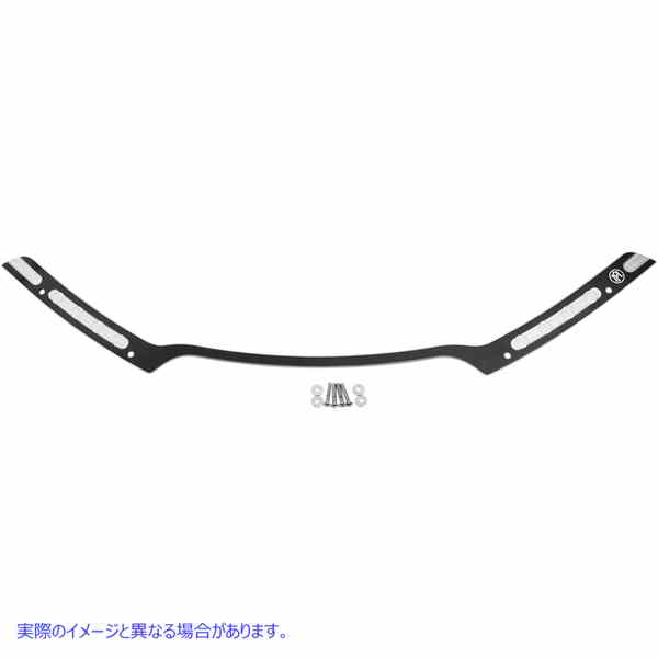 取寄せ フロントガラストリム - ホールショット パフォーマンスマシーン (PM) Windshield Trim - Hole Shot - Contrast Cut - FLTR '15+ 0209-2018HST-BM 23500308