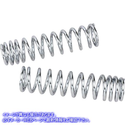 取寄せ 12シリーズショックスプリングス プログレッシブ サスペンション Shock Springs - 120-170 lb/in - Chrome 03-1365C 13120166