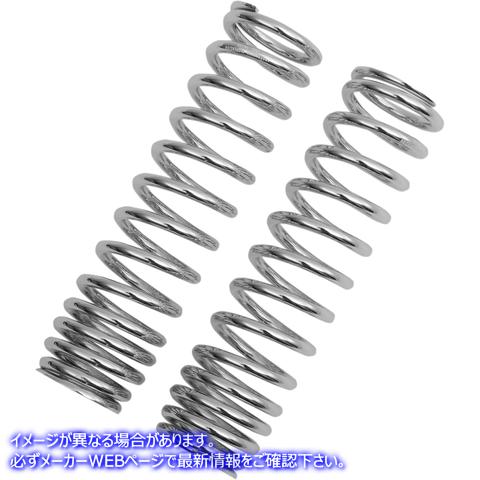 取寄せ 12シリーズショックスプリングス プログレッシブ サスペンション Shock Springs - 90-130 lb/in - Chrome 03-1367C DS222015