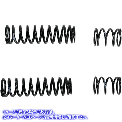 取寄せ 13シリーズショックスプリングス プログレッシブ サスペンション Shock Springs - 13-Series - Black - 65-130 lb/in 03-1321B PS1321B