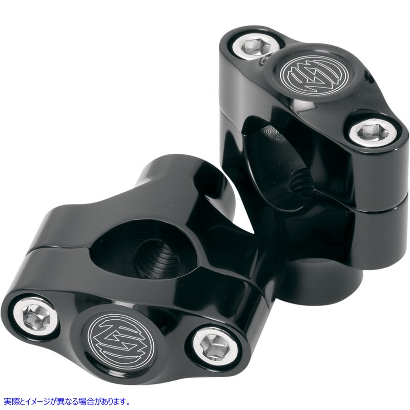 取寄せ ハンドルバーライザー1 ハンドルバー RSD ローランドサンズデザイン Risers - 1 x 1-1/2 - Black 0208-2030-B 06020262