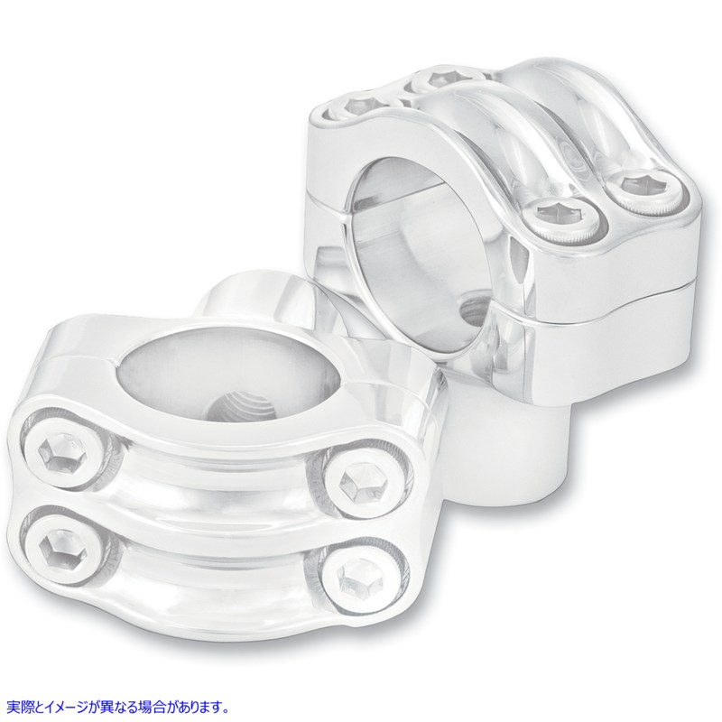 取寄せ ノスタルジアハンドルバーライザー RSD ローランドサンズデザイン Risers - Four-Bolt - 1-1/2 x 1-1/4 - Chrome 0208-2051-CH 06020544