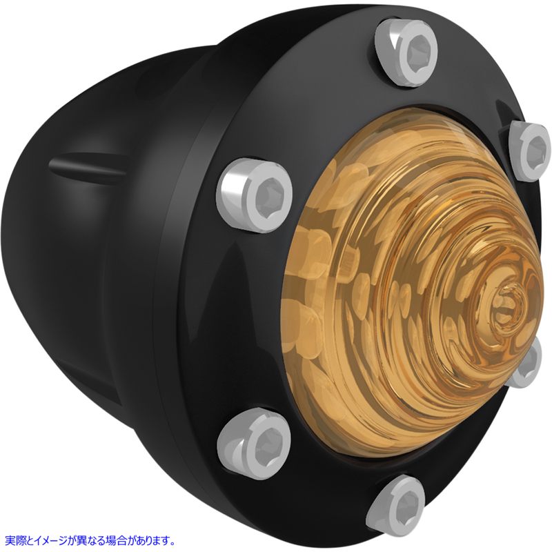 取寄せ トラッカーターン信号 RSD ローランドサンズデザイン Front Tracker Turn Signal - Amber Lenses 0207-2018-B 20200605