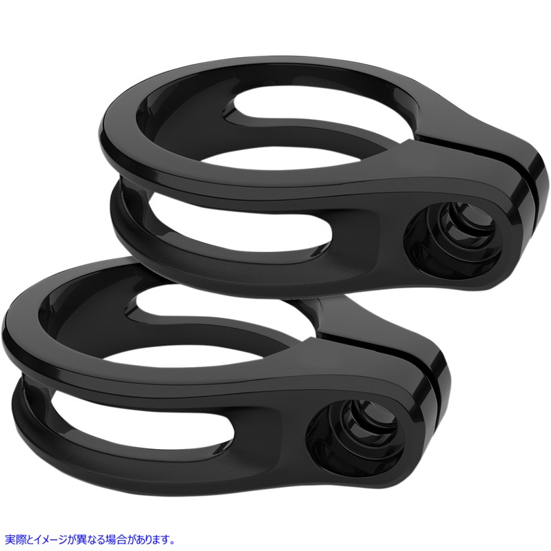 取寄せ フォーククランプマウント RSD ローランドサンズデザイン Fork Clamp Mounts - Gloss Black 0207-2013-B 20200635